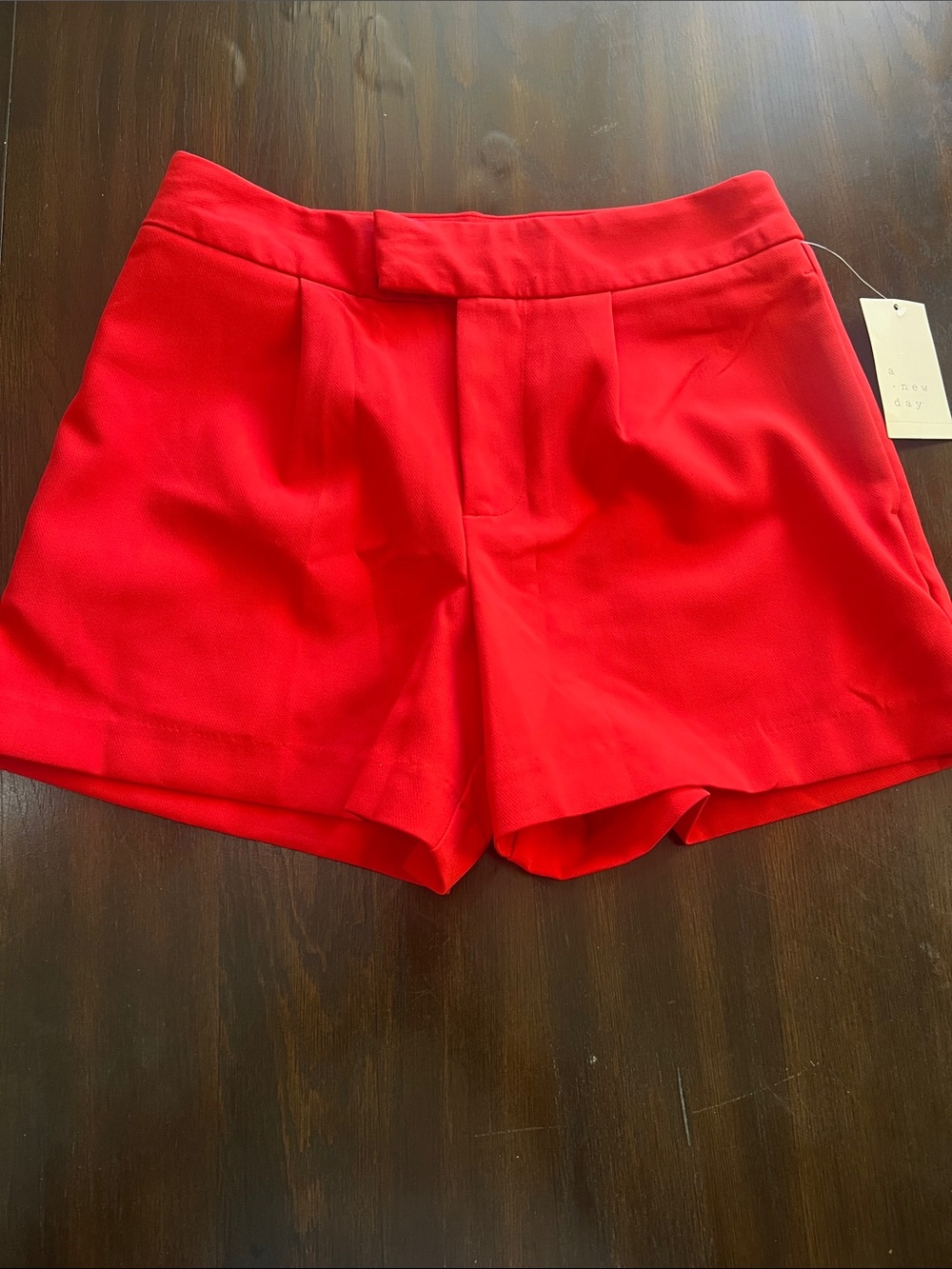 a new day Bright Red High-Waist Tailored Shorts